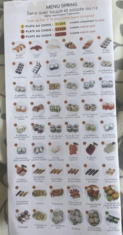 Spring Sushi - Menu Image 2
